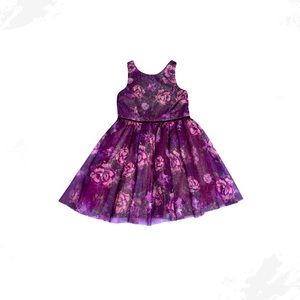 Zenzi size 7/8 purple flower dress